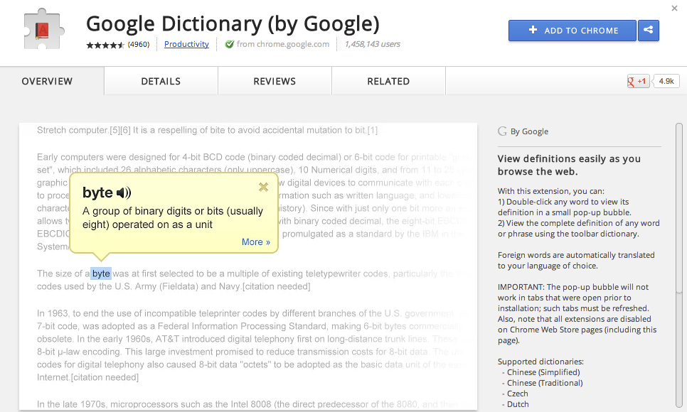 Google Dict