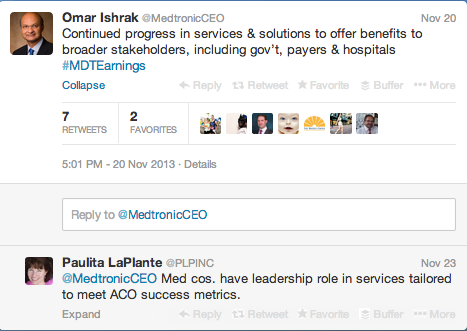 Medtronic CEO Twitter 2