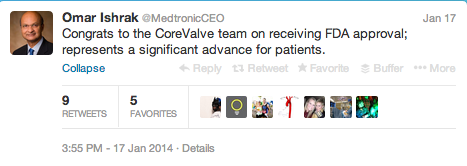 Medtronic CEO Twitter 4