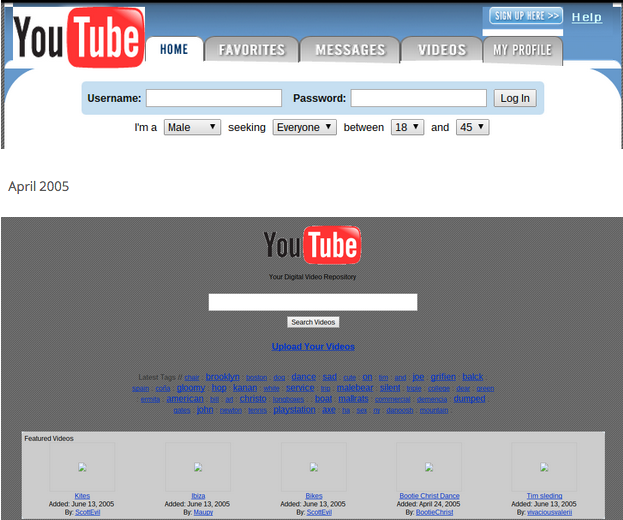 YouTube 2005