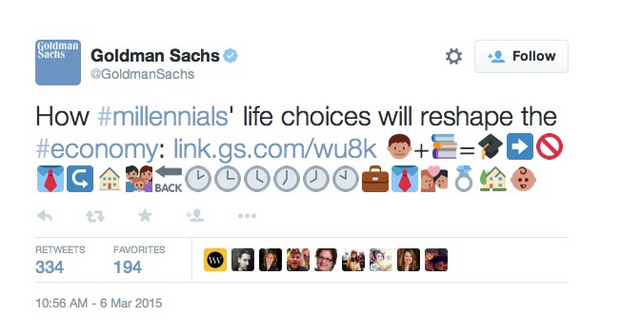 Goldman Sachs Twitter
